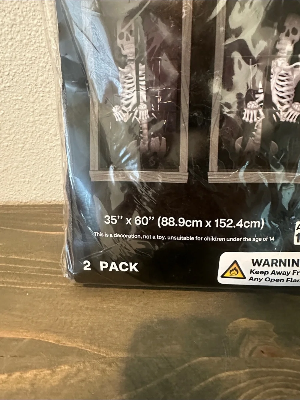 Black Skeleton Window Décor - 2 Pack